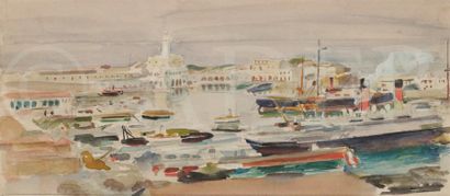 null Raoul du GARDIER (1871-1952)
Port - Tivoli - Guérande
4 aquarelles.
Portent...