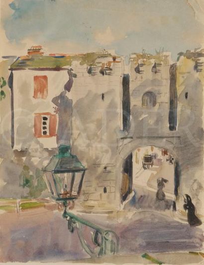 null Raoul du GARDIER (1871-1952)
Port - Tivoli - Guérande
4 aquarelles.
Portent...