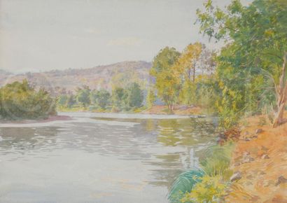 null Paul GRÉGOIRE (XIXe-XXe siècle)
Paysages et paysages animés
4 aquarelles.
Non...