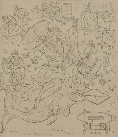 null Alfred GRÉVIN (1827-1892)
Poisson volant - Projets de théâtre
3 mines de plomb.
Non...