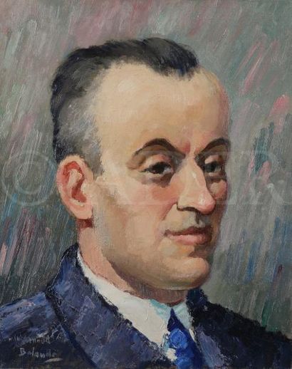 null Gaston BALANDE (1880-1971)
Portrait d’homme
Huile sur toile.
Signée en bas à...