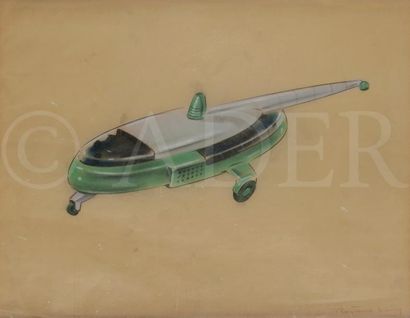null Raymond LOEWY (1893-1986)
Projet d’Hélicoptères
2 techniques mixtes sur papier.
Signées.
(Déchirures...