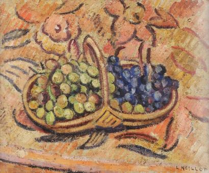 null Louis NEILLOT (1898-1973)
Le Panier de raisins, vers 1951
Huile sur toile.
Signée...
