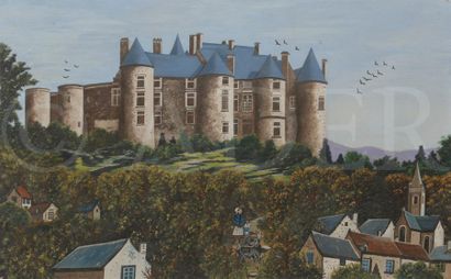 null Jean SCHUBNEL (1894-?)
Château de Luynes
Gouache.
Signée et située en bas à...