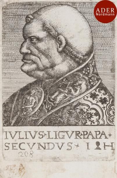 null Hieronymus Hopfer (c. 1500- c. 1563)
 Portraits de papes : Sixte IV ; Innocent...