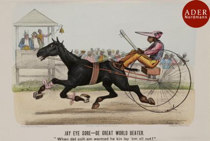 null Currier and Ives 
 Jay Eye Sore – De Great World Beater. 1885. Lithographie....