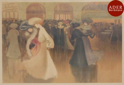 null Louis Abel-Truchet (1857-1918)
 Les Danseuses (au Moulin Rouge). 1900. Lithographie....