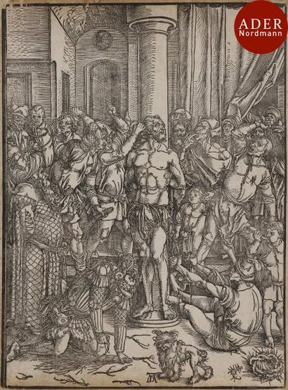 null Albrecht Dürer (1471-1528)
 La Flagellation du Christ. (Pl. de la suite de la...