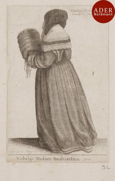 null Wenceslaus ou Wenzel Hollar (1607-1677)
 Nobilis Mulier Brabantica (Femme noble...