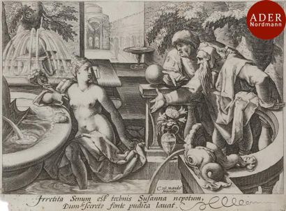 null Karel van Mander (1548-1606) (d’après)
 Suzanne et les vieillards. Gravé par...
