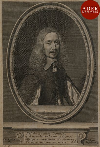 null Claude Mellan (1601-1688)
 Autoportrait. 1635. Burin. 152 x 220. Préaud 172....