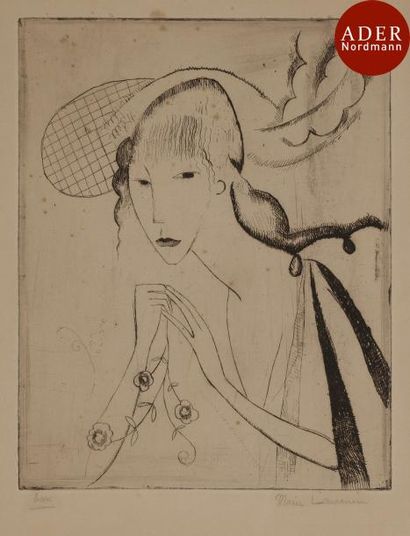 null Marie Laurencin (1883-1956)
La Belle Écossaise. 1913. Eau-forte. 195 x 245....