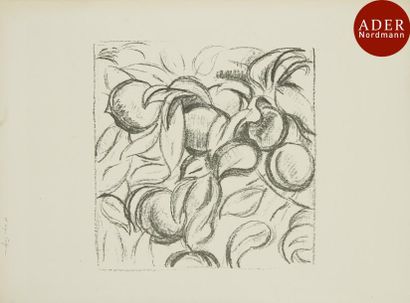 null Henri Matisse (1869-1954)
 Feuillages. Pl. pour l’album Cézanne, Bernheim Jeune...