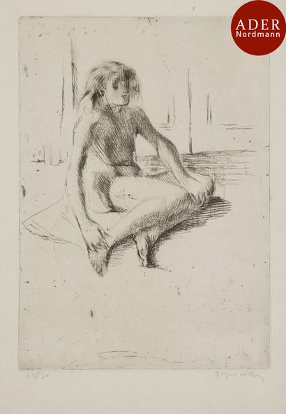 null Jacques Villon (Gaston Duchamp, dit) (1875-1963)
 Minne assise par terre. 1907....