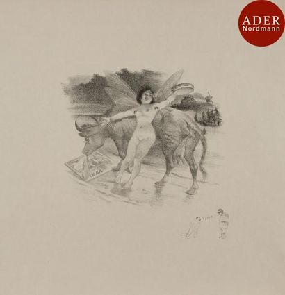 null Adolphe Willette (1857-1926)
 Sujets divers. Lithographie ; gillotage. Formats...