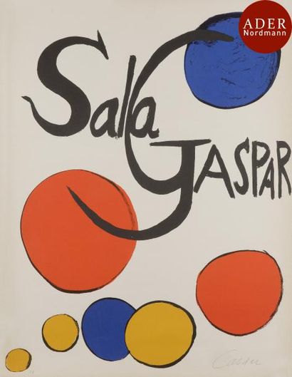 null Alexander Calder (1898-1976)
 Sala Gaspar. Affiche pour une exposition à Barcelone....