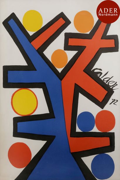 null Alexander Calder (1898-1976)
 Asymétrie. 1972. Lithographie. [575 x 785]. Impression...