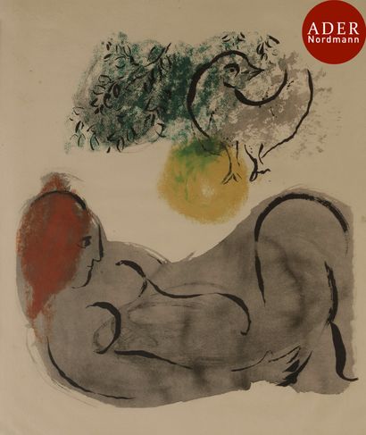 null Marc Chagall (1887-1985) (d’après)
 Femme et oiseau. Pl. de l’album Couleur...