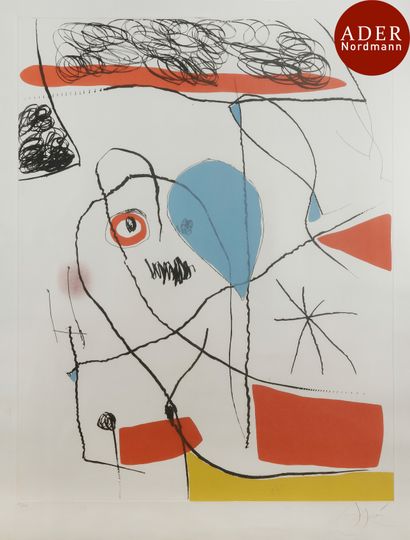 null Joan Miró (1893-1983)
 Composition. Pl. III pour El Pi de Formentor (poème de...