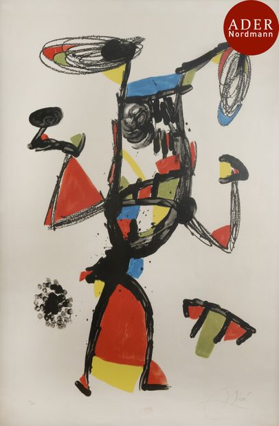 null Joan Miró (1893-1983)
 Majorette. 1978. Lithographie. [725 x 978]. Cramer 1169....