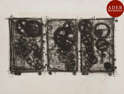 null Jean Tinguely (1925-1991)
 Méta-Harmonie I. 1978. Lithographie. 600 x 340. Très...