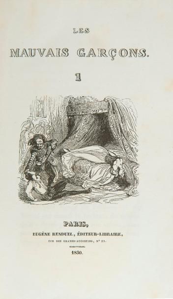 null BARBIER (Auguste) - ROYER (Alphonse).
Les Mauvais garçons.
Paris : Eugène Renduel,...