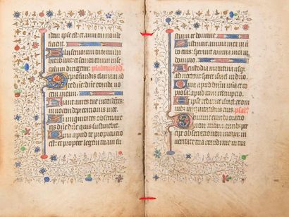 null [MANUSCRIT].
Fragment d’un livre d’heures.
S.l. : première moitié du XVe siècle....