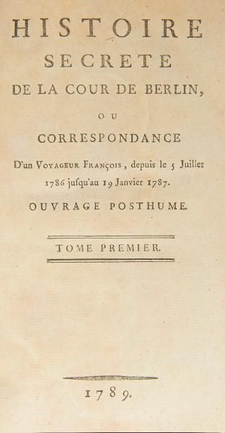 null MIRABEAU (Honoré-Gabriel Riqueti, comte de).
Ensemble de 20 ouvrages de Mirabeau,...