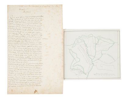 null Didier robert de VAUGONDY (1723-1786) géographe. Manuscrit autographe d’un discours,...