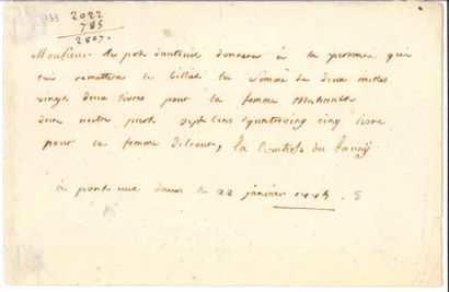 null Jeanne Bécu, comtesse DU BARRY. 2 P.A.S. « la comtesse du Barry », 1775-1782 ;...