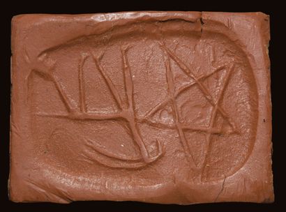 null Crête, période Protopalatiale (2100-1700 av. J.-C.)
Cachet de marbre noir parallélépipède...