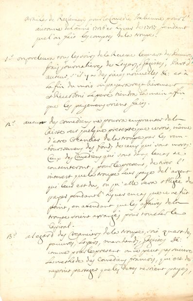 null Luigi RICCOBONI, dit LÉLIO. P.A., [1736] ; 2 pages in-fol.
Intéressant document...