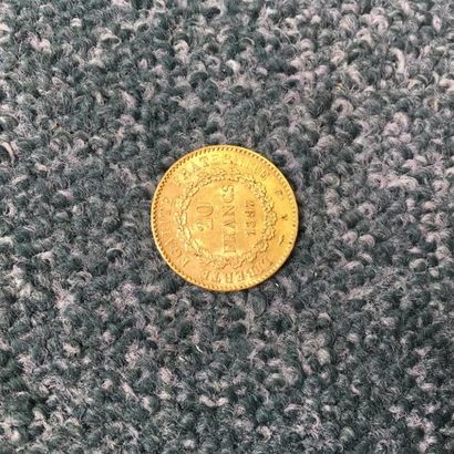 null 1 pièce de 20 Francs en or Type au Génie, IIIe République - Tranche inscrite:...