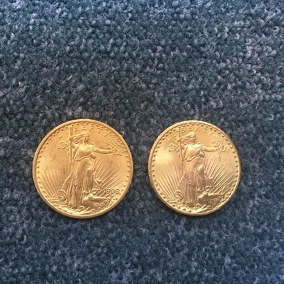 null 2 pièces de 20 Dollars en or Type Saint Gaudens - 1908 - 1927

Frais acheteur...
