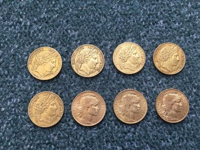 null 8 pièces de 20 Francs en or
5 Type Napoléon III - 1849 - 1850 (2) - 1851
3 Type...
