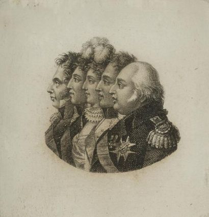 null Louis XVI / La famille royale du Roi Louis XVIII
Deux gravures faisant pendants...