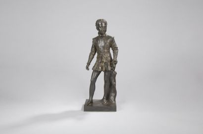 null François Joseph BOSIO (d’après).
Le Roi Henri IV, enfant
Sujet en bronze (traces...