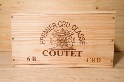 null 6 B, CHÂTEAU COUTET (Caisse Bois), CC1 Sauternes, 1996.