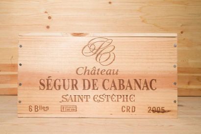 6 B, CHÂTEAU SÉGUR DE CABANAC (Caisse Bois),...