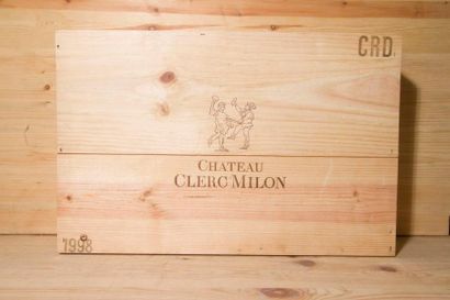 null 6 B, CHÂTEAU CLERC MILON (Caisse Bois), GCC5 Pauillac, 1998.