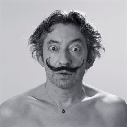 Roberto Battistini (né en 1959) Gainsbourg en Dali, 1980. Epreuve argentique postérieure...