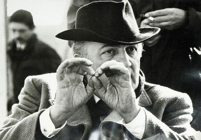 Allan Ballard (né en 1943) Federico Fellini sur le tournage de Huit et demi (1963)...