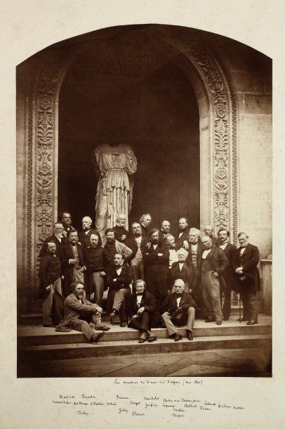 Pierre-Ambroise Richebourg (1810-c. 1875) Les membres du Dîner du Disque, c. 1862....