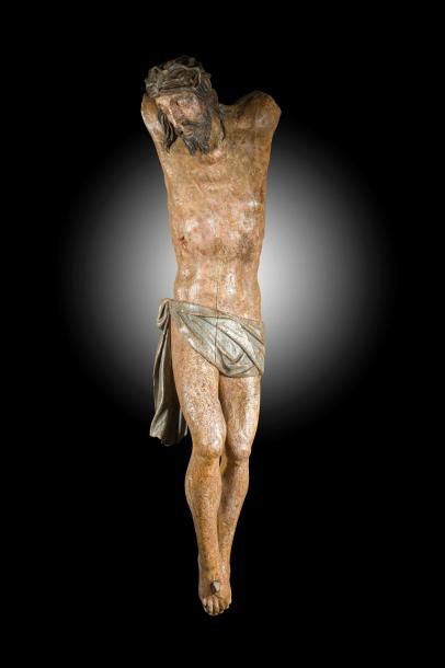 null Seconde moitié du XVIe - début du XVIIe siècle
Christ en croix
Bois polychromé.
Dimensions...