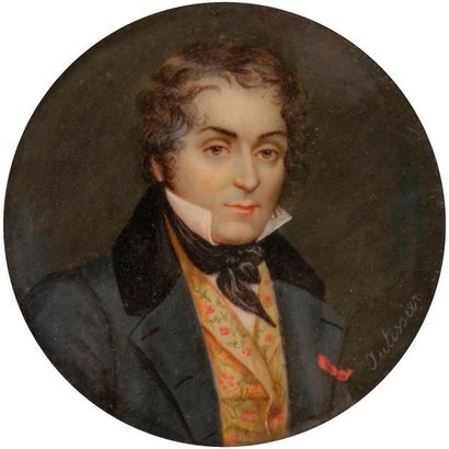 null Portrait de l’écrivain Charles Nodier (1780-1844), en buste de trois-quarts...