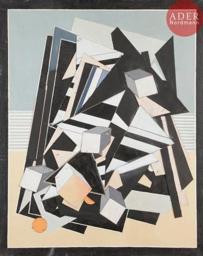 null Alain LE YAOUANC (né en 1940)
Composition
Collage et huile sur toile.
Signé...