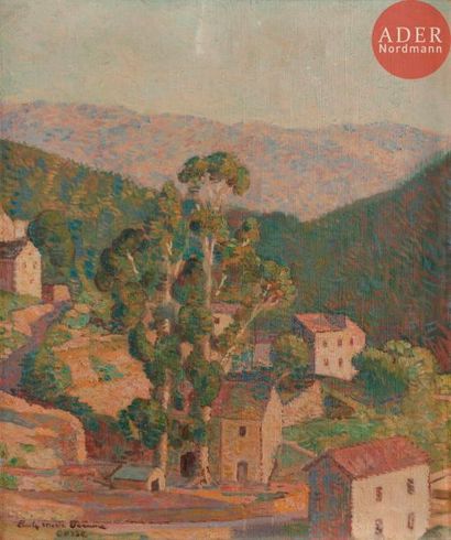 null Émile Marie BEAUME (1888-1967)
Paysage de Corse
Huile sur toile.
Signée et située...