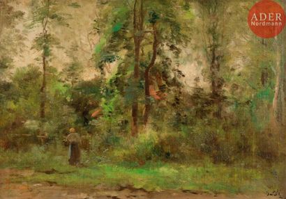 null Marie Joseph Léon IWILL (1850-1923)
Sèvres, à l’orée du bois
Huile sur carton.
Signée...
