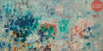 null Gustave BOURGOGNE (1888-1968)
Composition, 1957
Huile sur panneau.
Signée et...