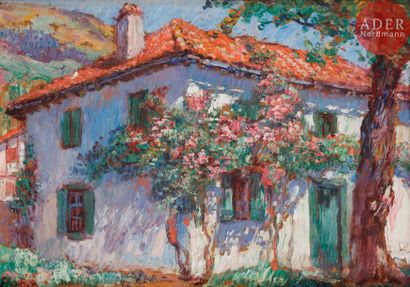 null Louis FLOUTIER (1882-1936)
Maison basque
Huile sur panneau.
Signée en bas à...